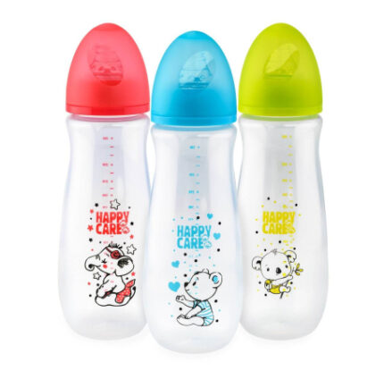 HAPPY CARE Бутылочка для кормления из полипропилена Classic с силиконовой соской 260 мл