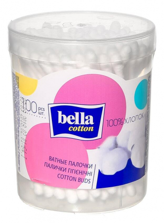 Ватные палочки Бэлла №100 пласт,упак,