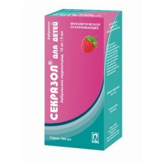 Секразол 15 мг/5 мл 100 мл сироп детский