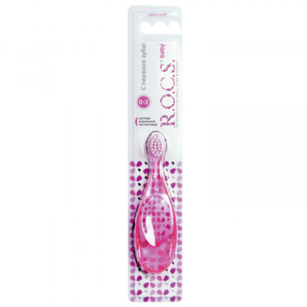 R,O,C,S, Зубная щетка для детей от 0 до 3 лет