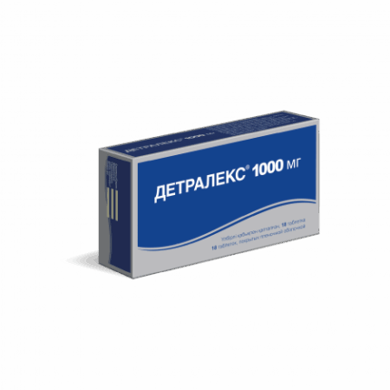 Детралекс 1000 мг №18 таб,