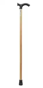 Трость деревян, с пласт, ручкой 528