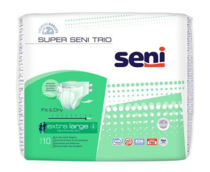 Подгузники  Seni super trio 4 extra large №10